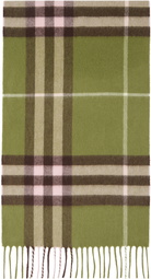 Burberry Green Check Scarf