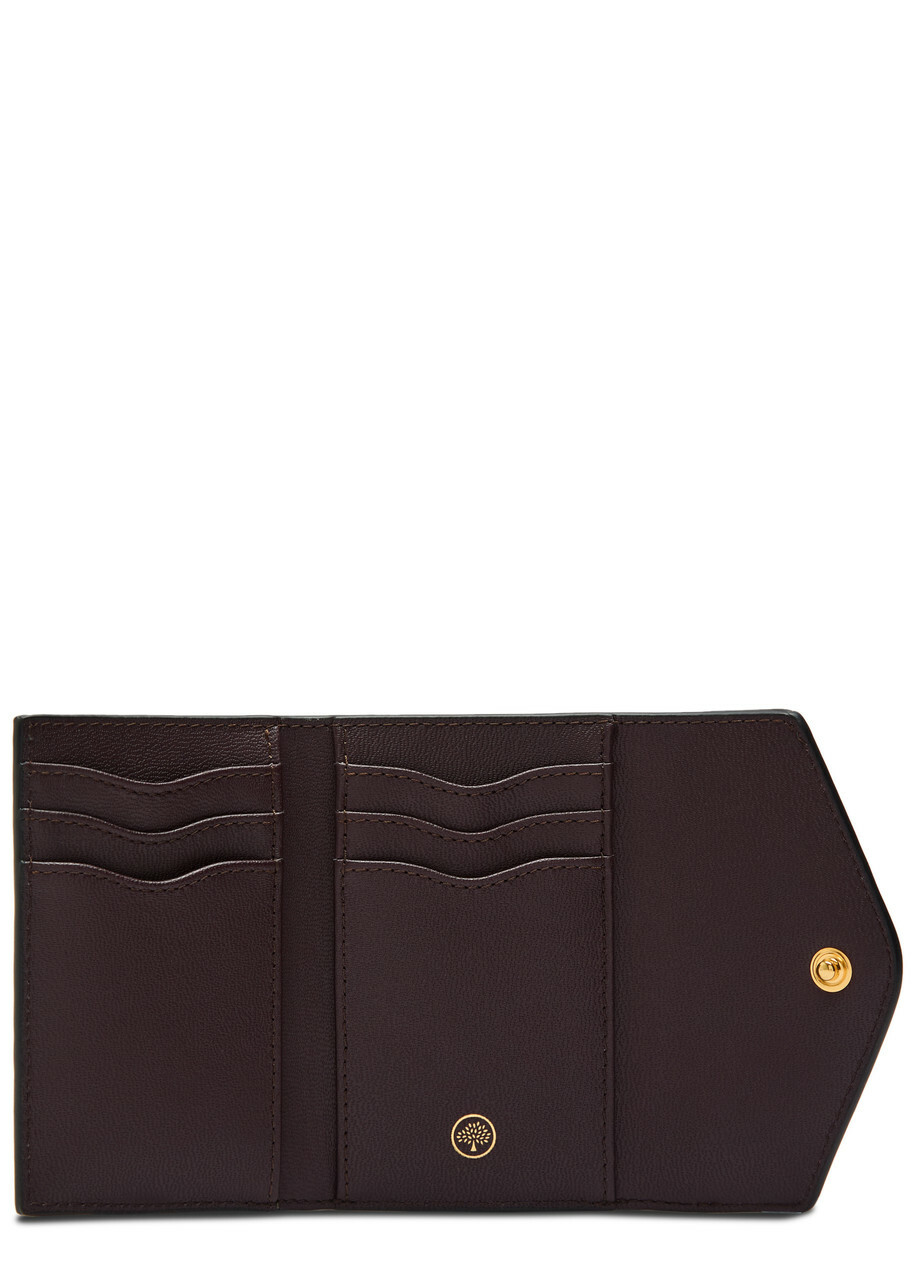 Mulberry Logo Grained Leather Wallet - Black - One Size