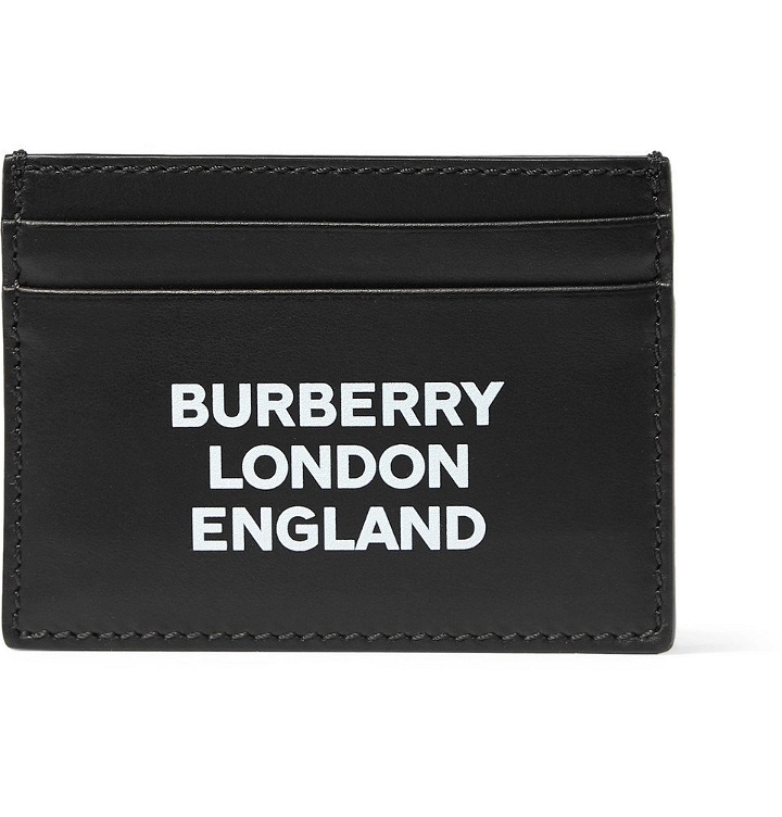 Photo: Burberry - Logo-Print Leather Cardholder - Black