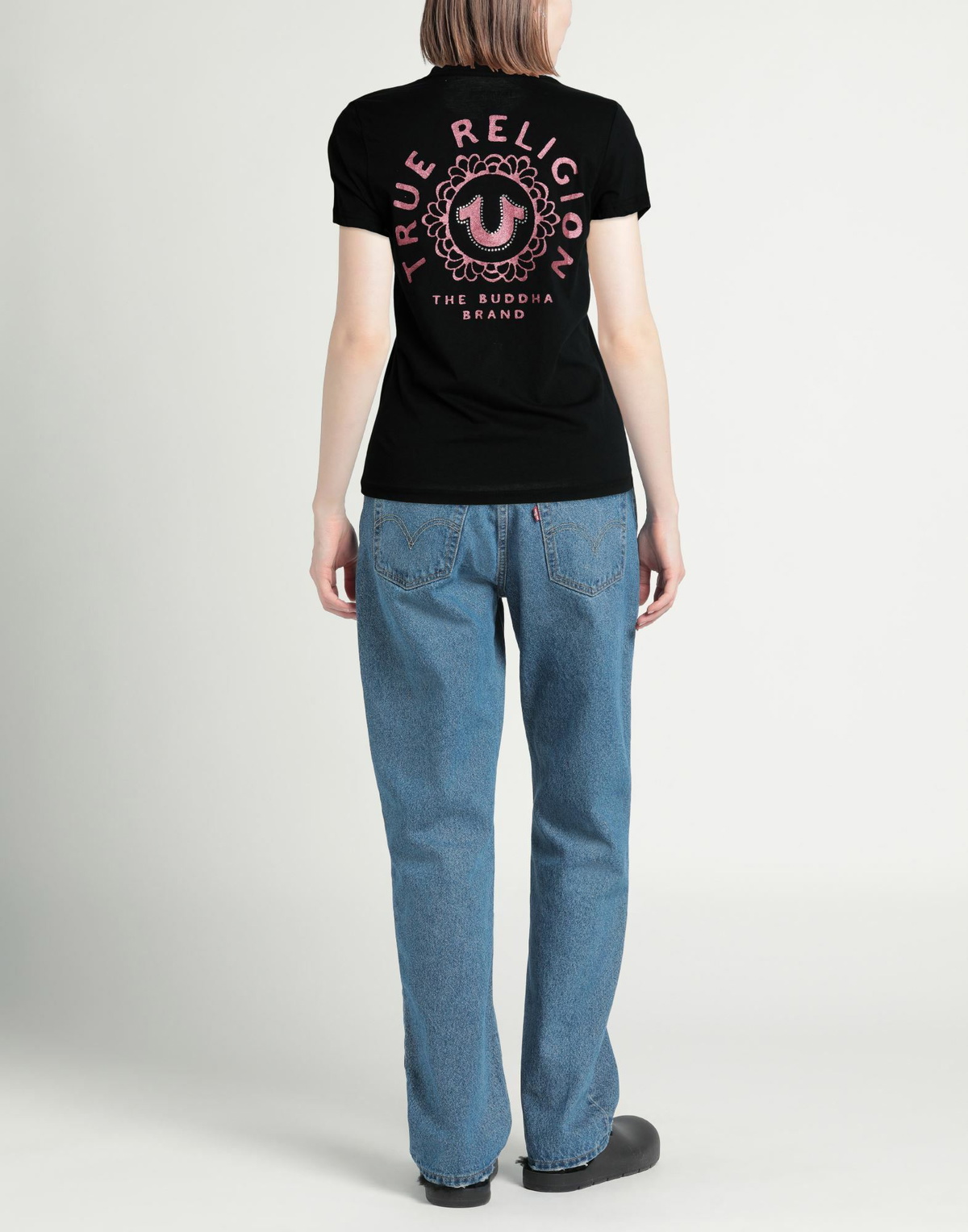 True Religion Womens T-shirt in Black