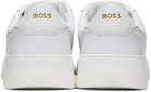 BOSS White Leather Sneakers