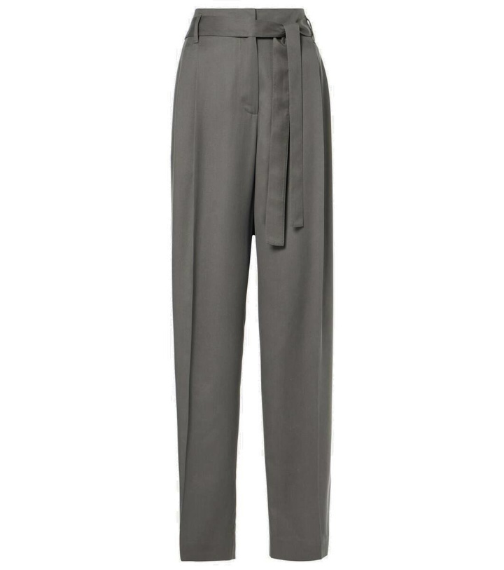 Photo: The Row Lonan high-rise silk pants