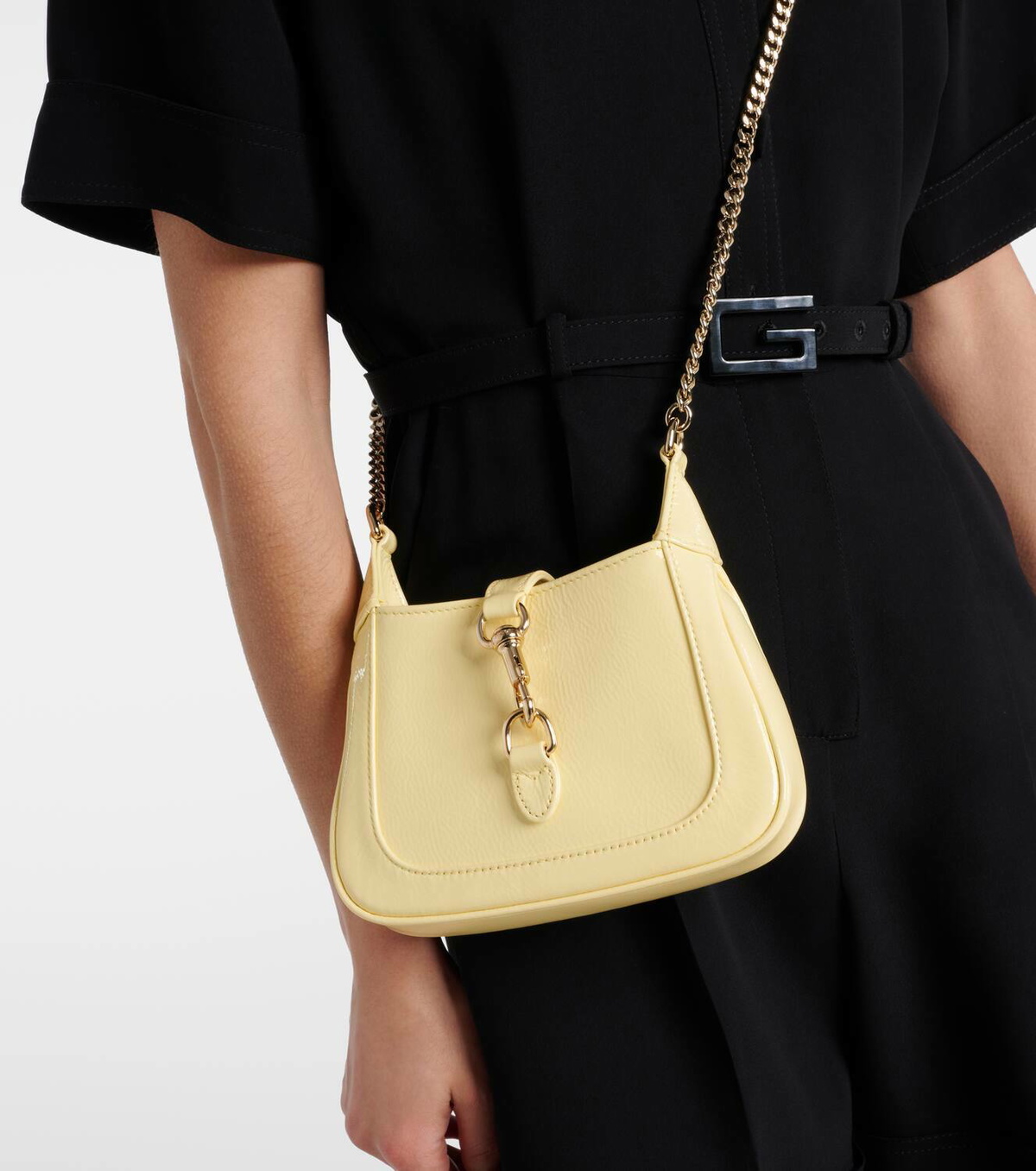 Gucci Gucci Jackie Notte Mini patent leather shoulder bag Gucci