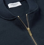 Thom Browne - Honeycomb-Knit Cotton Zip-Up Sweatshirt - Men - Navy