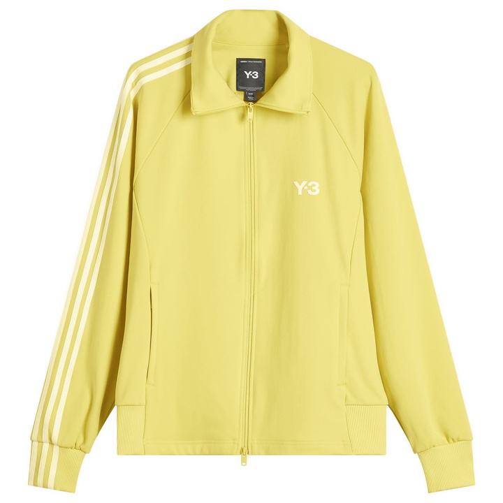 Photo: Y-3 Men's 3 Stripe Track Jacket in Yellow