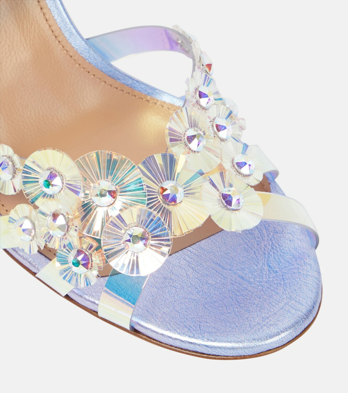 Aquazzura Meteorite 95 embellished PVC sandals Aquazzura