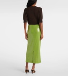 Oscar de la Renta Sequined pencil skirt