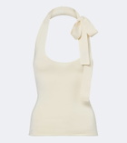 Zimmermann Fairlight knitted halterneck top
