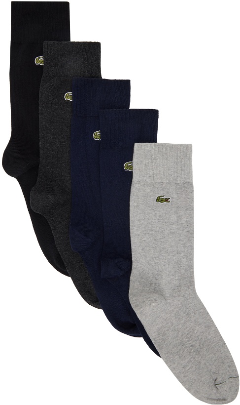 Photo: Lacoste Five-Pack Multicolor Socks