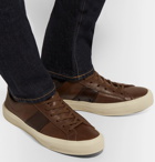 TOM FORD - Cambridge Leather Sneakers - Brown