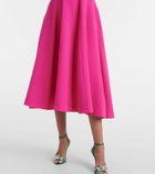 Emilia Wickstead Camilla belted wool midi dress