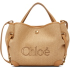 Chloé Beige Small 'Chloé' Clover Double Carry Tote