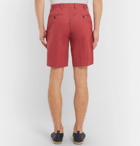 Anderson & Sheppard - Cotton-Twill Shorts - Red