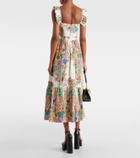 Etro Floral cotton poplin maxi dress