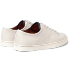 John Lobb - Levah Cap-Toe Suede and Leather Sneakers - Neutrals