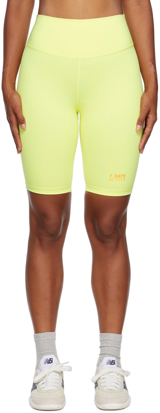 7 DAYS Active Green Bike Sport Shorts