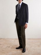 J. Mueser - Waverly Double-Breasted Virgin Wool Suit Jacket - Gray