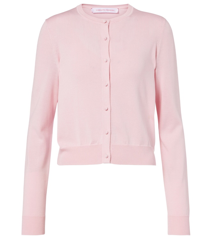 Photo: Carolina Herrera Cropped silk and cotton cardigan