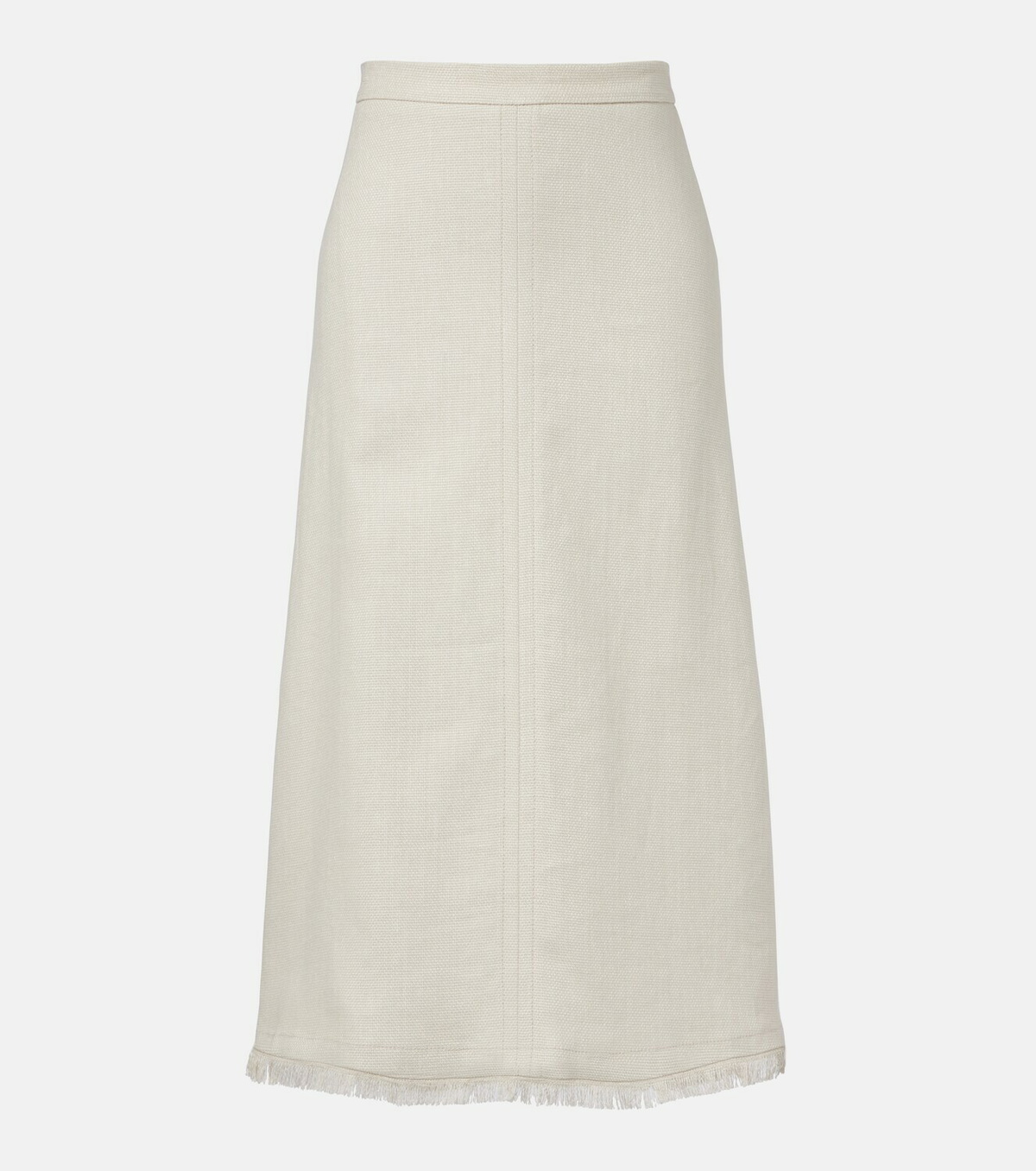 'S Max Mara Fiocchi linen and cotton midi skirt