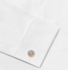 Dunhill - Gold-Plated Sterling Silver and Chalcedony Radial Cufflinks - Silver