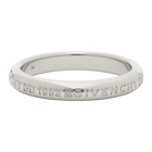 Givenchy Silver Polished Engraved Ring