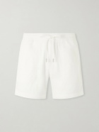 Mr P. - Straight-Leg Cotton Drawstring Shorts - White