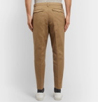 Barena - Navy Masco Tapered Pleated Cotton-Twill Trousers - Neutrals