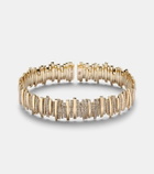 Suzanne Kalan Classic 18kt gold bracelet with diamonds