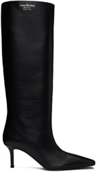 Acne Studios Black Leather Tall Boots