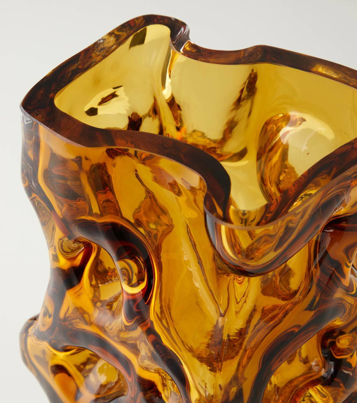 Polspotten Ice glass vase by Norman Trapman