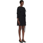 MM6 Maison Margiela Black Chiffon Minidress
