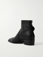 McQueen - Buckled Leather Boots - Black