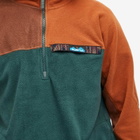 KAVU Men's Winter Throwshirt Half Zip Fleece in Alder Things