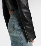 Alexander McQueen Cropped leather jacket