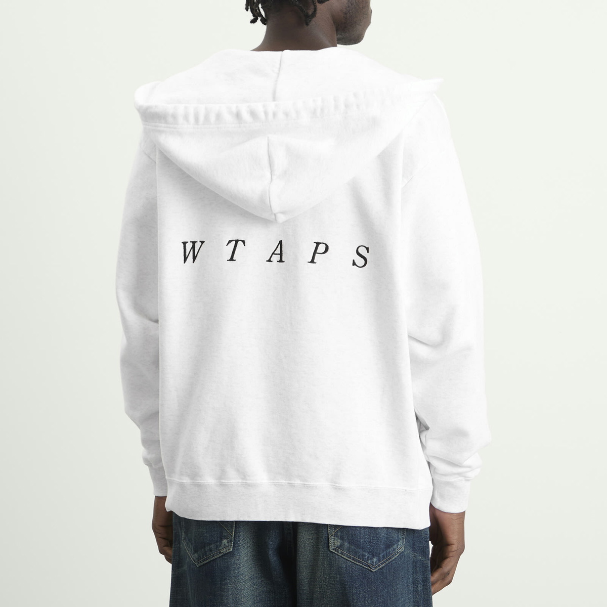 WTAPS Men's Throwdy Zip Hoody in Light Gray WTAPS