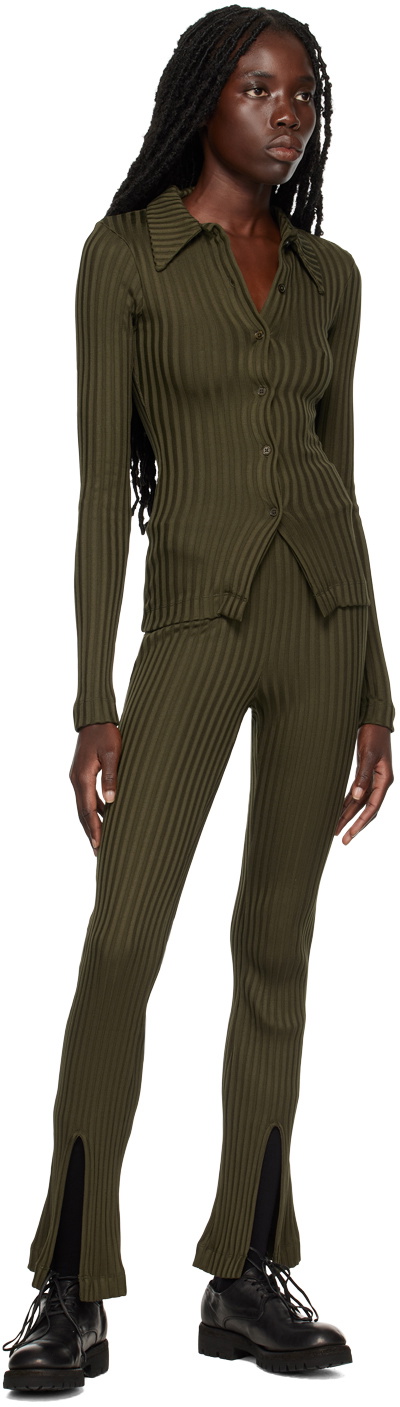 Elleme Khaki Vented Trousers