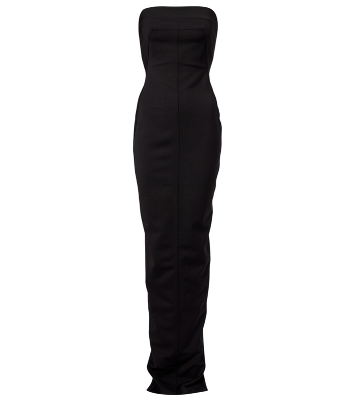 Photo: Rick Owens Wool-blend bustier gown