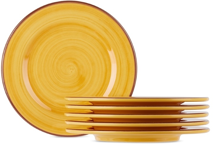 Photo: Mario Luca Giusti Yellow Saint Tropez Medium Dinner Plate Set, 6 pcs