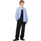 LE17SEPTEMBRE Gray Two-Tuck Wool Trousers