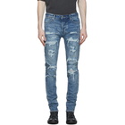 Ksubi Blue Van Winkle Runaway Ripped Jeans