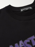MASTERMIND WORLD - Printed Cotton-Jersey T-Shirt - Black