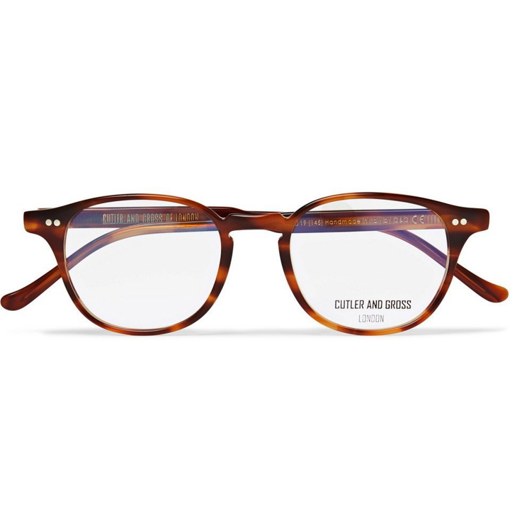 Photo: Cutler and Gross - Round-Frame Tortoiseshell Acetate Optical Glasses - Tortoiseshell