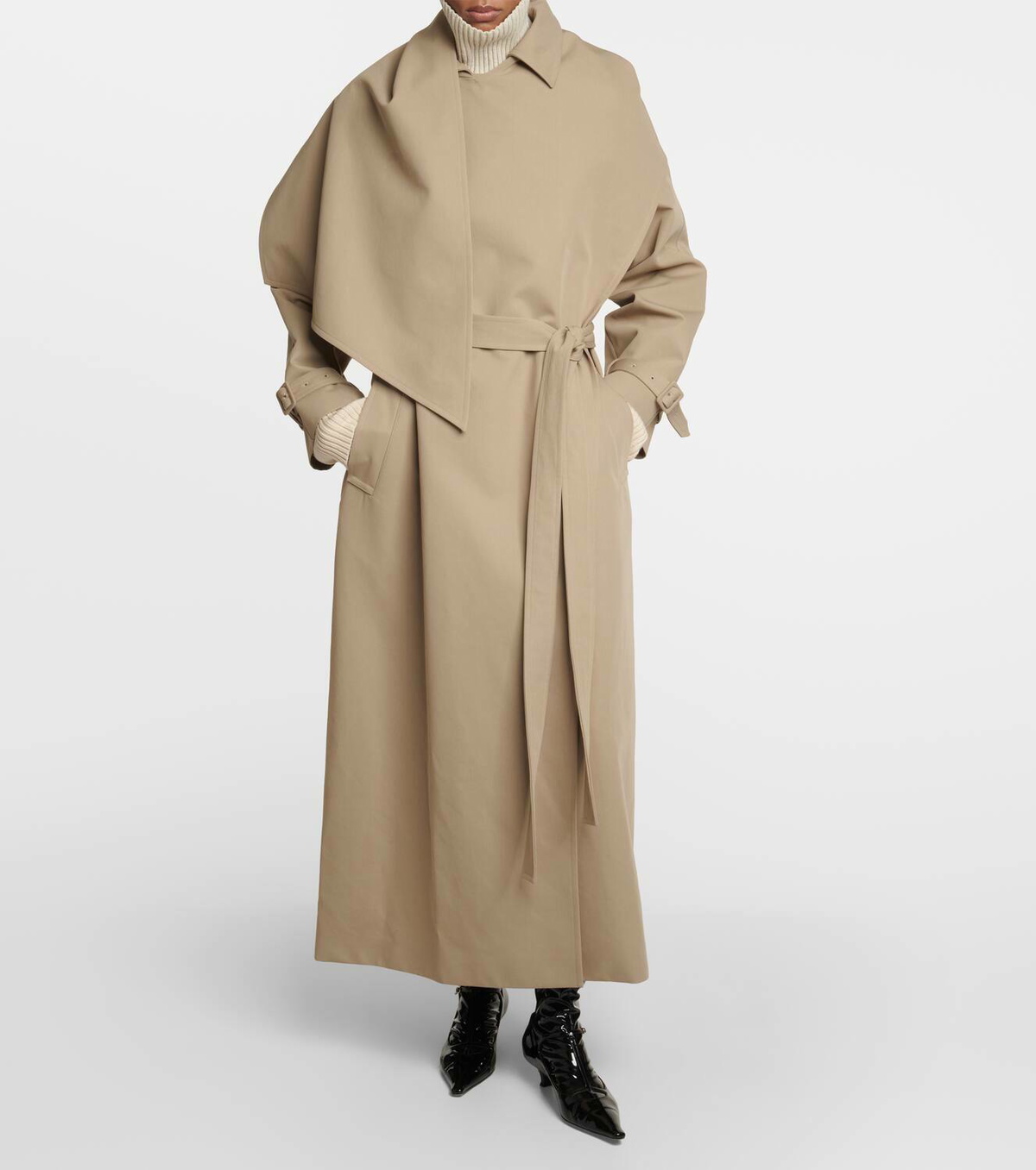 The Row Hellen cotton-blend trench coat The Row