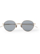 Eyevan 7285 - 10 EYEVAN 170 Round-Frame Gold-Tone Titanium Sunglasses