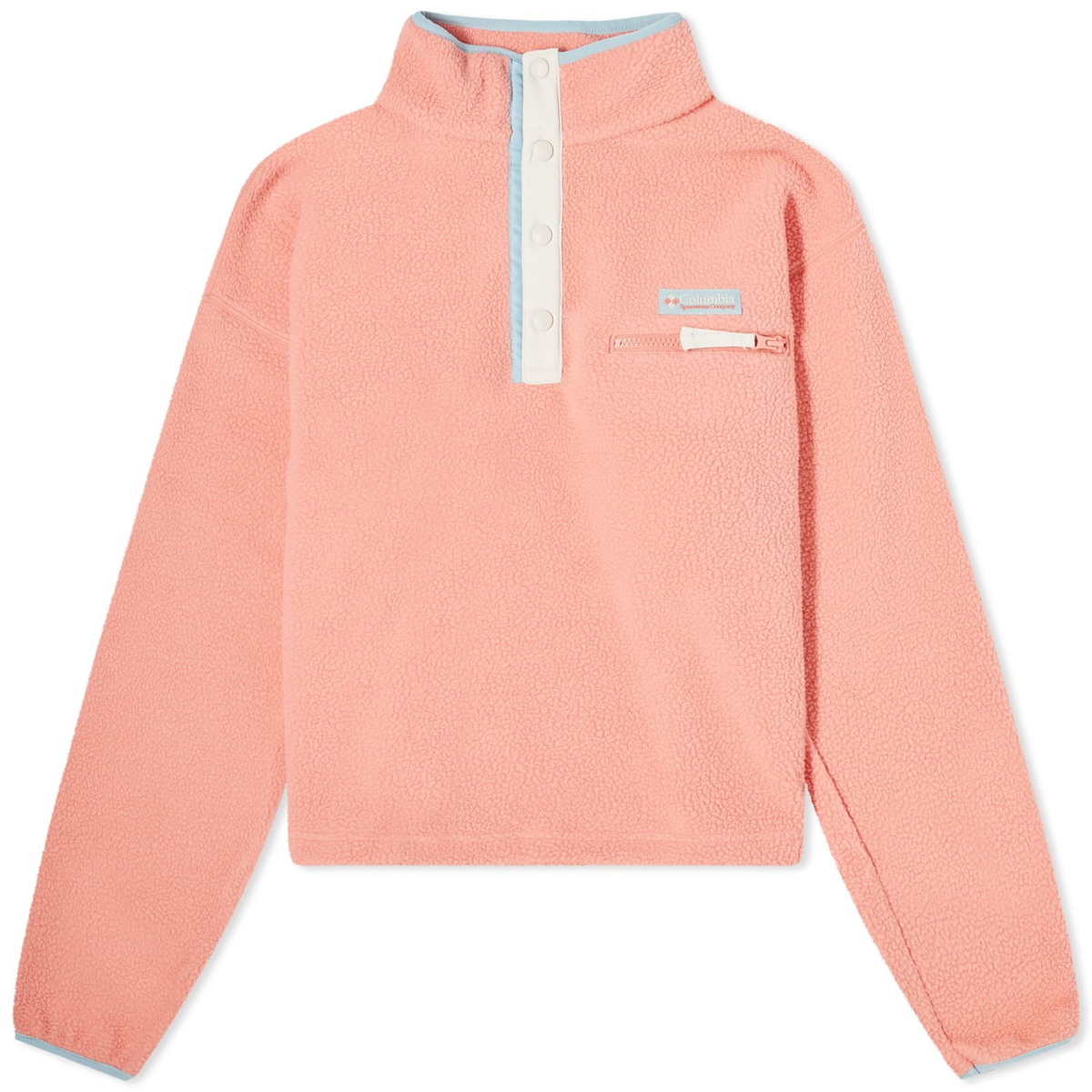 Columbia Women's Helvetia™ Cropped Half Snap in Faded Peach Columbia