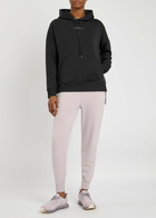 ON Logo Stretch-jersey Hooded Sweatshirt Black