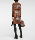 Burberry - Checked wool shirt dress