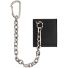 Neil Barrett Black Mini Chain Bolt Wallet