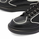 Alexander McQueen Men's Court Sneakers in Black/White/White