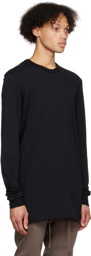 11 by Boris Bidjan Saberi Black Garment-Dyed Long Sleeve T-Shirt